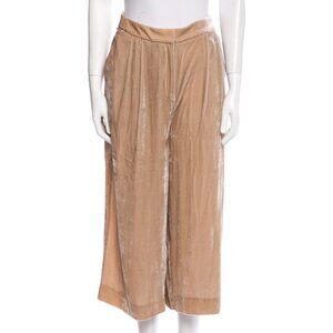 TIBI Wide Leg Velvet Pants Size S - Blush